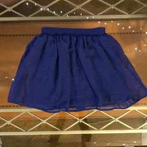 Blue flowy skirt